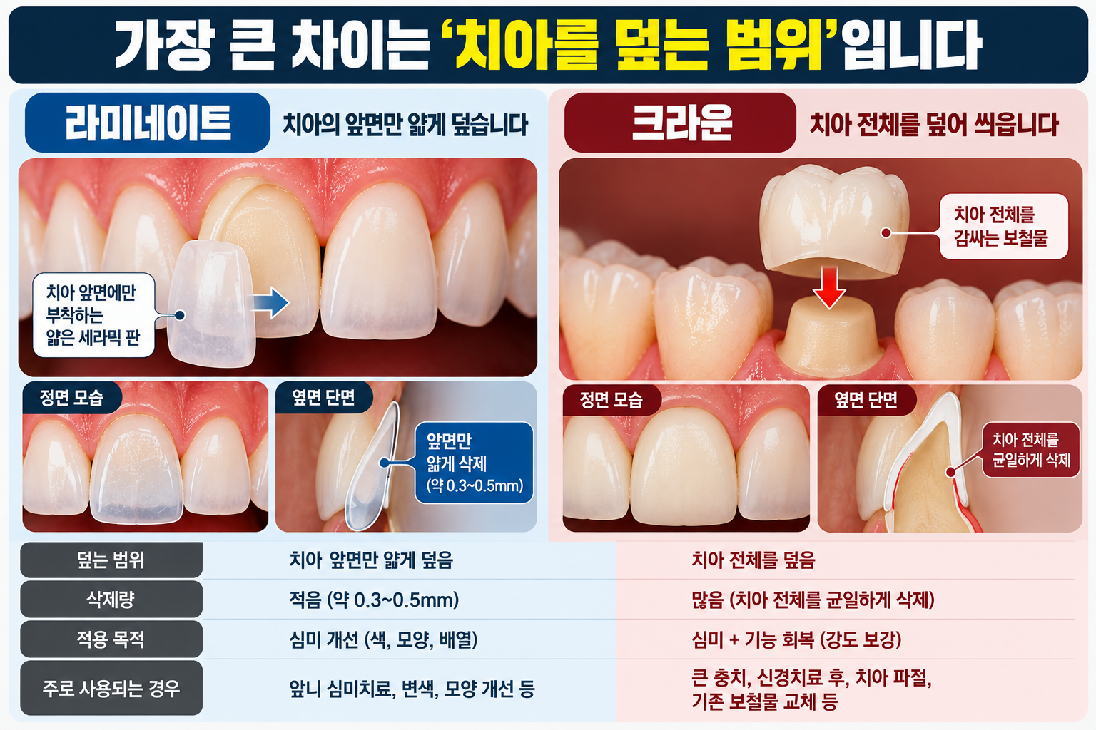 라미네이트와 크라운은 무엇이 다른가요? — 본문 이미지 1